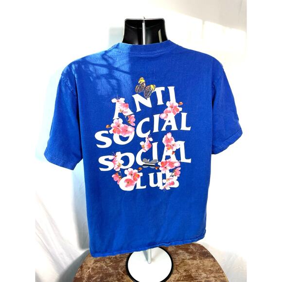 Anti Social Social Club Blue Short Sleeve Tee - Picture 2 of 6